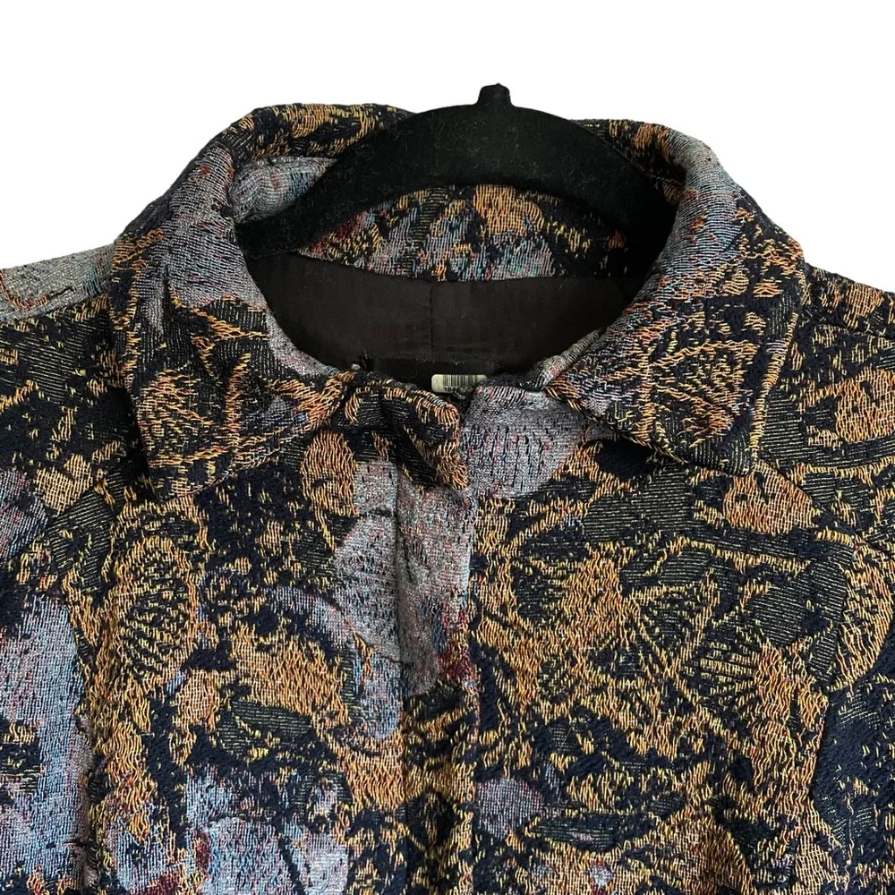 Nanette Lepore Floral Tapestry Coat Size 0 - Picture 3 of 14